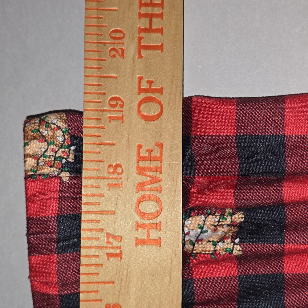 Simply Southern Lounge PJ Pants Dogs Tangled Christmas Lights Plaid Women XL - Picture 10 of 16